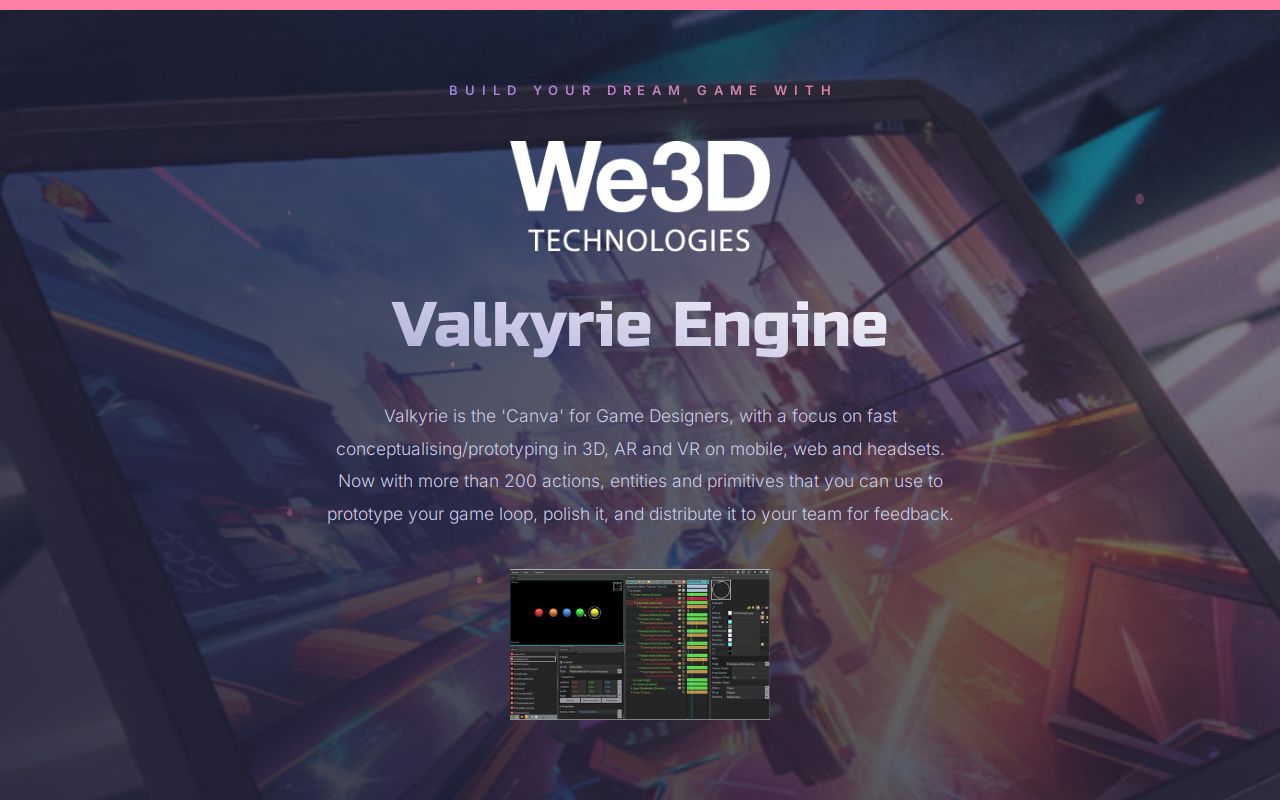 We3d no code game design software